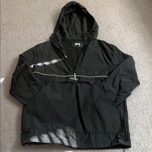 Black Stussy Windbreaker- Size: L